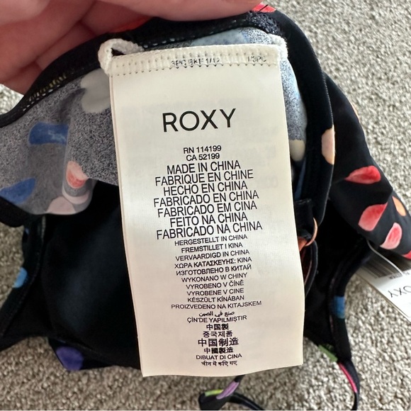 Roxy Women's Flutter Bikini‎ Top Rainbow Polka Dot Size XS - Picture 5 of 6